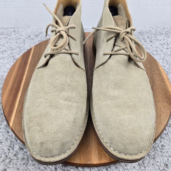 Cole Haan Mens 11.5M Glenn Beige Suede Office Lace Up Casual Daily Chukka Boot - Picture 7 of 14